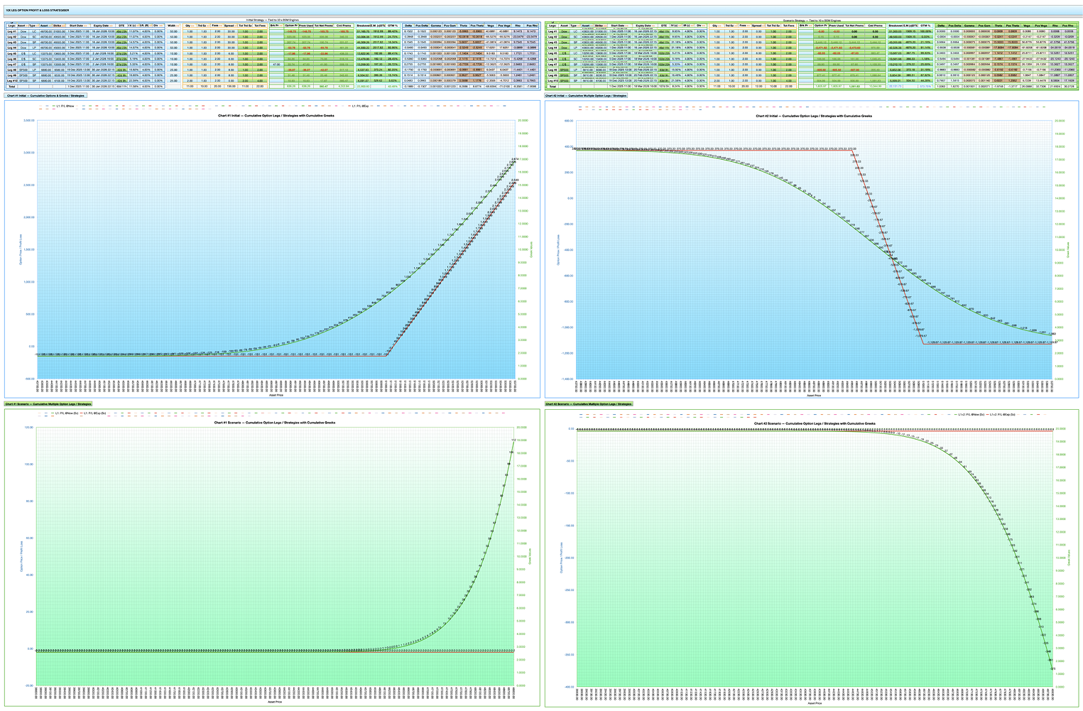 BSM Option P/L Trading Strategiser Overview